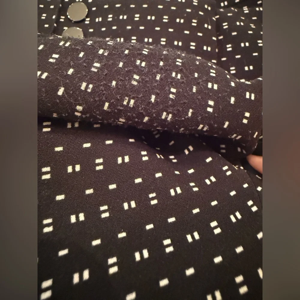 Kasper. Black & White Dash Trouser. Size 12P.
